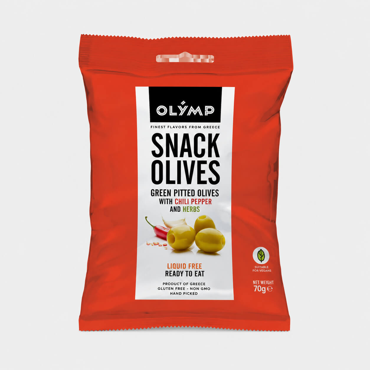 Oliven Mischung mit Chilli & Kräutern