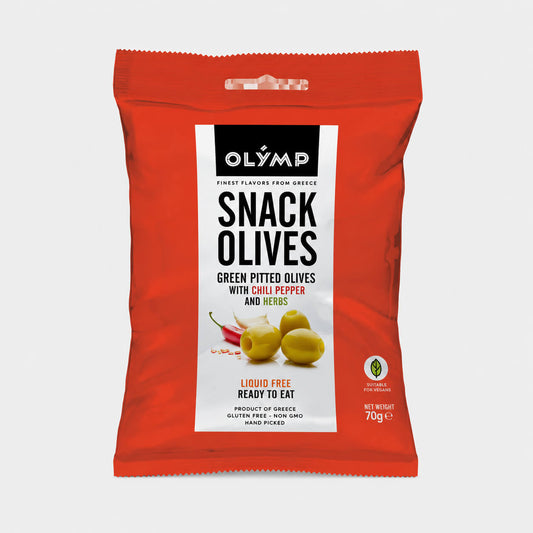 Oliven Mischung  mit Chilli & Kräutern