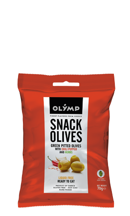 Oliven Mischung  mit Chilli & Kräutern